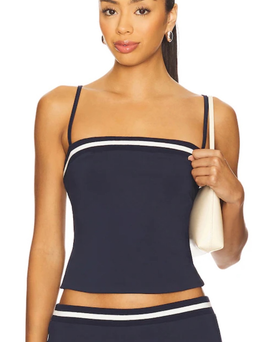 SYNDYS | x Revolve Varsity Top in Navy | XL